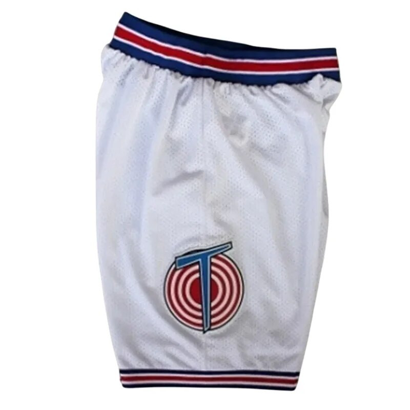 Space Jam kosárlabda rövidnadrág LOLA Murray TWEETY TAZ D DUCK Movie Tune Squad BUGS Sport kültéri fehér rövidnadrág