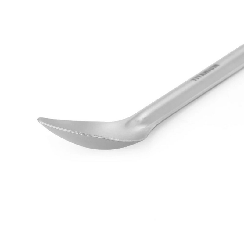 Lixada titaanist pika varrega lusikas õues kaasaskantav õhtusöögi lusikas söögiriistad matkamiseks seljakotipiknik ülikerge 15g