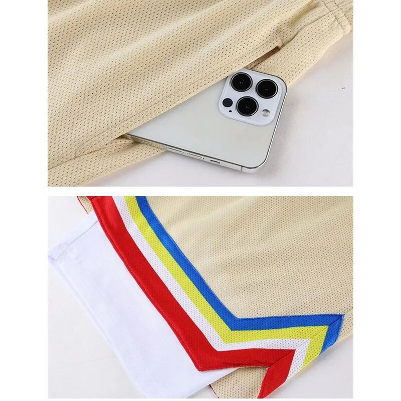 Vyrų studentų krepšinio šortai Vyriški sportiniai kostiumai Sporto salė Futbolo Pratimai Bėgimas Žygiai Bėgimas Sporto lenta Paplūdimio aptemptos kelnės 4