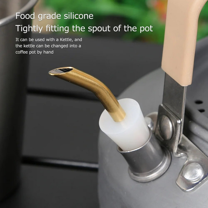 Õues kasutatav veekeetja tila Kaasaskantav käsitsi tilgutav kohvifiltri pikendustoru tilad Kohvikann matkaveekeetja suu tarvikud