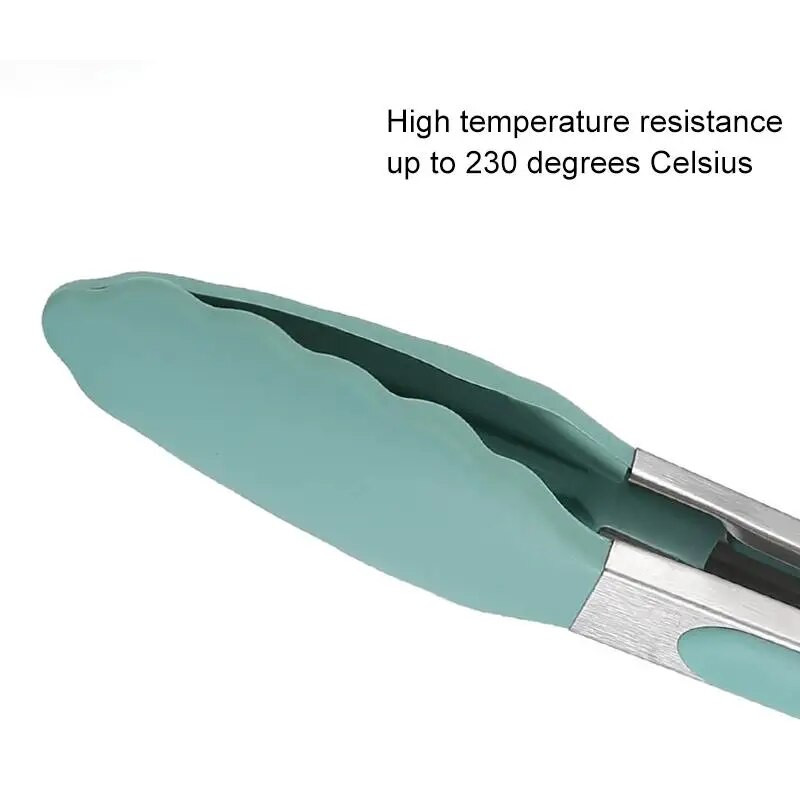 Toidukvaliteediga silikoonist toidutangid Creative libisemiskindlad silikoonist leivatangid Serveerimistangid Köögitööriistad Grillimisvahendid Aksessuaarid