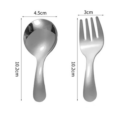 Pārnēsājami karotes dakšas āra galda piederumi Ceļojuma kempingam nerūsējošā tērauda galda piederumu komplekts pārgājieniem āra nometnē gatavošanas piederumi