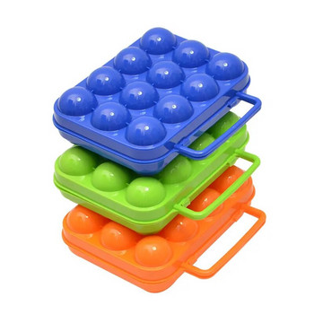 6/12 Grid Egg Storage Box Πλαστικό Ταξιδιωτικό Φορητό Κουζινικά Σκεύη Υπαίθριο πικνίκ Μπάρμπεκιου Κάμπινγκ Επιτραπέζια σκεύη Κάμπινγκ Εργαλεία