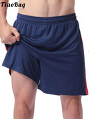 Muške prozračne sportske kratke hlače u boji s prugama srednjeg struka za vježbanje u teretani Košarkaška sportska odjeća ljetni kostimi