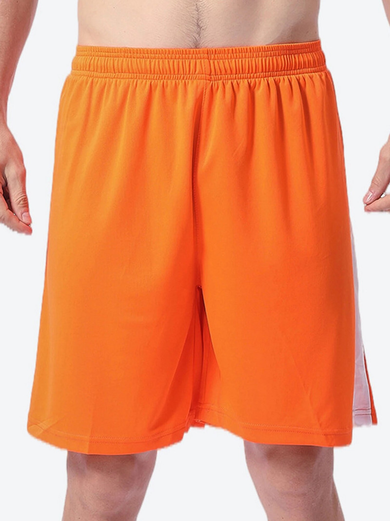 Muške prozračne sportske kratke hlače u boji s prugama srednjeg struka za vježbanje u teretani Košarkaška sportska odjeća ljetni kostimi