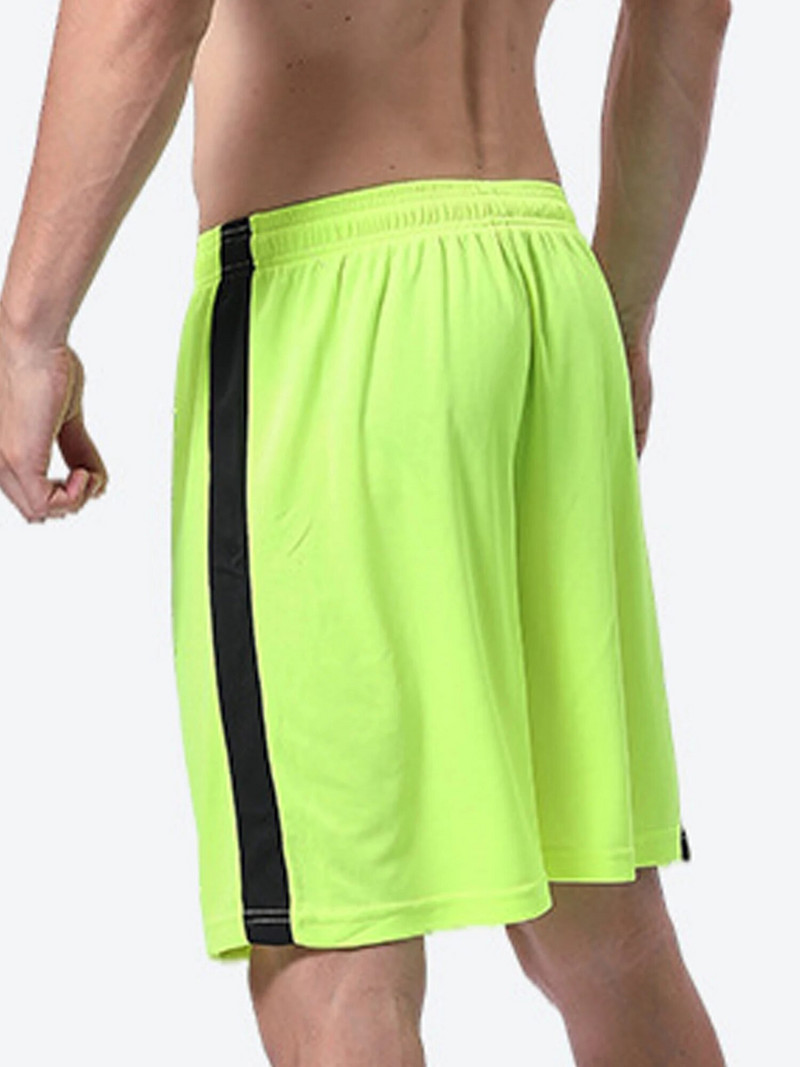 Muške prozračne sportske kratke hlače u boji s prugama srednjeg struka za vježbanje u teretani Košarkaška sportska odjeća ljetni kostimi