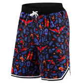 Suvised vabaajapüksid Meeste Mood Korvpall Treeningpüksid Topelttaskuga Jalgpall Jooksujõusaal Dressipüksid Tasku 3D Prindiga lühikesed püksid