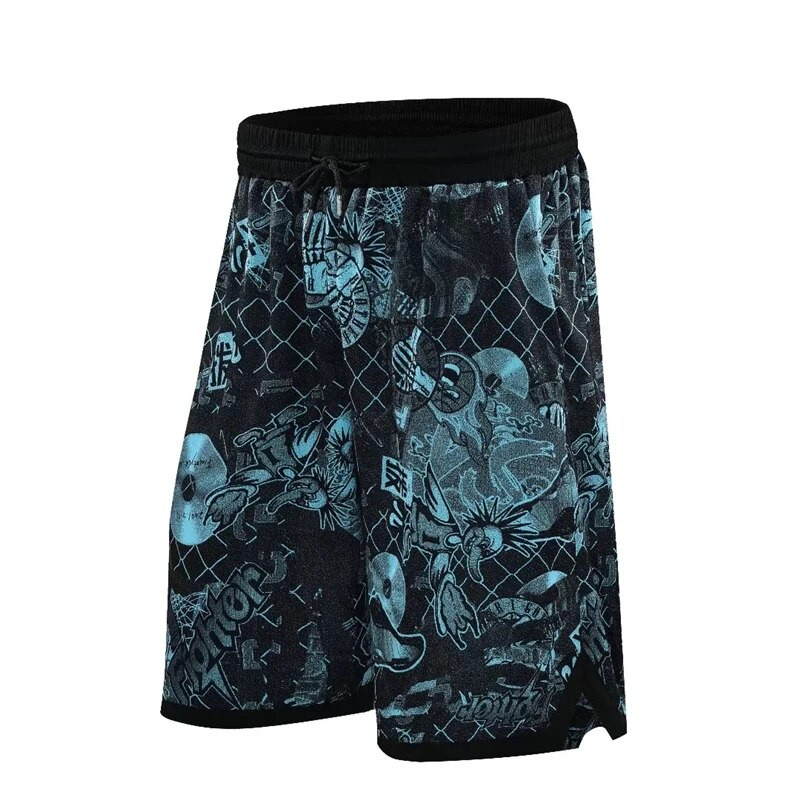 Sportske muške srednje košarkaške kratke hlače Customize Gym Shorts S džepovima Atletska široka Homme kratka prozračna trenirka za trčanje na plaži