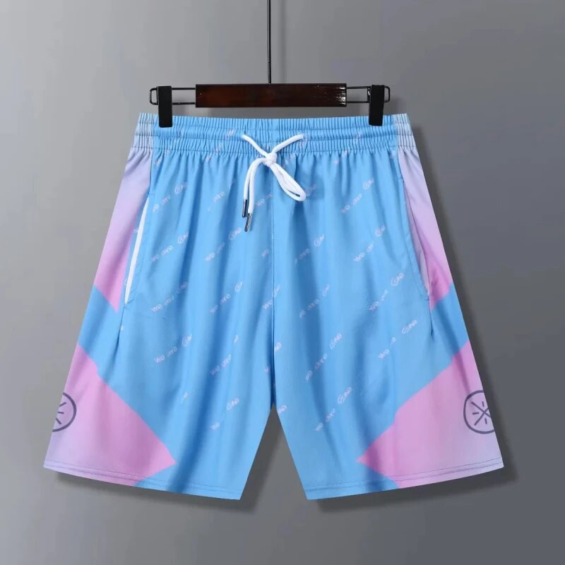 Új divatos kosárlabda rövidnadrág férfiaknak Uniszex Sport Fitnesz Futó Edzőterem Sportruházat Zsebek Elasztikus derék lélegző