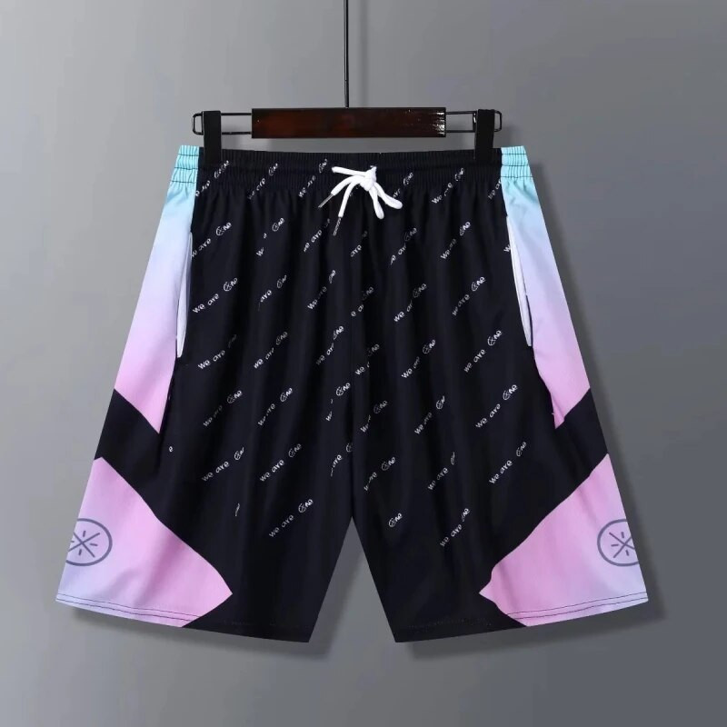 Új divatos kosárlabda rövidnadrág férfiaknak Uniszex Sport Fitnesz Futó Edzőterem Sportruházat Zsebek Elasztikus derék lélegző