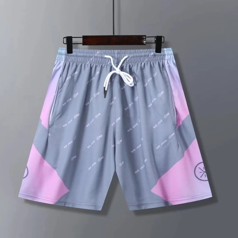 Új divatos kosárlabda rövidnadrág férfiaknak Uniszex Sport Fitnesz Futó Edzőterem Sportruházat Zsebek Elasztikus derék lélegző