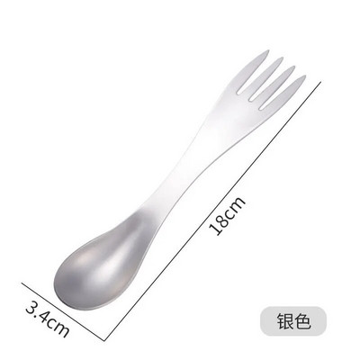 304 roostevabast terasest lusikas roostevabast terasest kahvel Spork piknikulaagri mitme tööriistaga lauanõud kaasaskantavad lauanõud