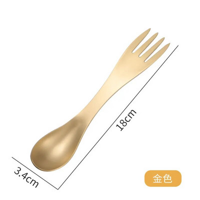 304 roostevabast terasest lusikas roostevabast terasest kahvel Spork piknikulaagri mitme tööriistaga lauanõud kaasaskantavad lauanõud