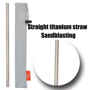 Slamky TiTo Pure z titánovej zliatiny, prenosné, prenosné, nie z nehrdzavejúcej ocele, príslušenstvo na slamky, štetec na potrubie, nekoroduje