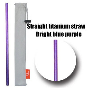 Slamky TiTo Pure z titánovej zliatiny, prenosné, prenosné, nie z nehrdzavejúcej ocele, príslušenstvo na slamky, štetec na potrubie, nekoroduje
