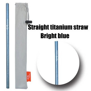 Slamky TiTo Pure z titánovej zliatiny, prenosné, prenosné, nie z nehrdzavejúcej ocele, príslušenstvo na slamky, štetec na potrubie, nekoroduje