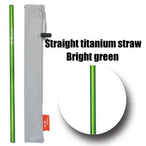 Slamky TiTo Pure z titánovej zliatiny, prenosné, prenosné, nie z nehrdzavejúcej ocele, príslušenstvo na slamky, štetec na potrubie, nekoroduje