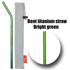 Slamky TiTo Pure z titánovej zliatiny, prenosné, prenosné, nie z nehrdzavejúcej ocele, príslušenstvo na slamky, štetec na potrubie, nekoroduje