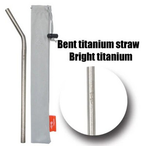 Slamky TiTo Pure z titánovej zliatiny, prenosné, prenosné, nie z nehrdzavejúcej ocele, príslušenstvo na slamky, štetec na potrubie, nekoroduje