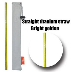 Slamky TiTo Pure z titánovej zliatiny, prenosné, prenosné, nie z nehrdzavejúcej ocele, príslušenstvo na slamky, štetec na potrubie, nekoroduje