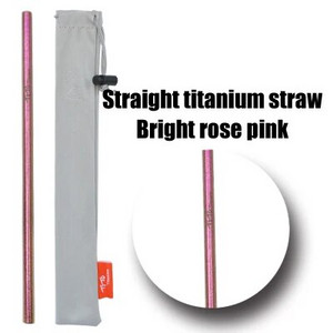 Slamky TiTo Pure z titánovej zliatiny, prenosné, prenosné, nie z nehrdzavejúcej ocele, príslušenstvo na slamky, štetec na potrubie, nekoroduje