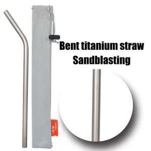 Slamky TiTo Pure z titánovej zliatiny, prenosné, prenosné, nie z nehrdzavejúcej ocele, príslušenstvo na slamky, štetec na potrubie, nekoroduje