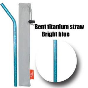 Slamky TiTo Pure z titánovej zliatiny, prenosné, prenosné, nie z nehrdzavejúcej ocele, príslušenstvo na slamky, štetec na potrubie, nekoroduje