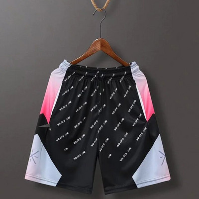Summer מכנסי כדורסל ק Мъжки баскетболни шорти pantalones cortos Мъжки спортни къси панталони Outdoor Running Loose Letter шорти мъжки