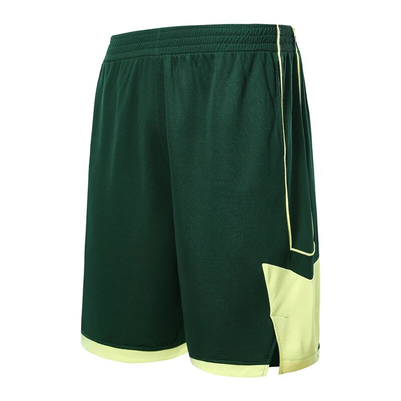 Meeste vabaaja spordipüksid Milwaukee tühjad korvpallitreeninguks lühikesed püksid kahe küljetaskuga