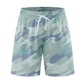 Muška odjeća Kratke hlače s džepovima Muškarci Žene Dvoslojne Trčanje Košarka Plivanje Ljetna ležerna odjeća Elastična vezica Prozračna