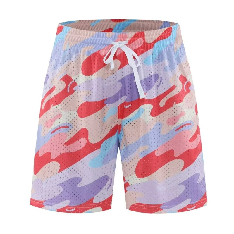 Muška odjeća Kratke hlače s džepovima Muškarci Žene Dvoslojne Trčanje Košarka Plivanje Ljetna ležerna odjeća Elastična vezica Prozračna