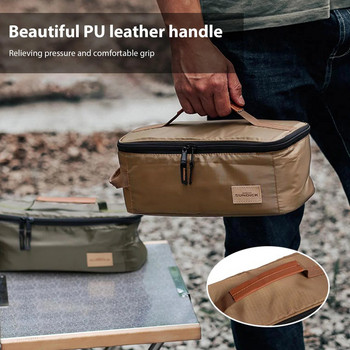 Τσάντα για μαχαιροπίρουνα Κάμπινγκ Θήκη μεγάλης χωρητικότητας Επιτραπέζια τσάντα φορητή για υπαίθρια θήκη για πικνίκ Ταξιδιωτικές προμήθειες