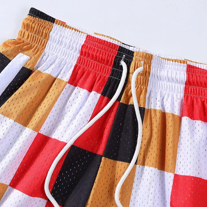 Vyriški krepšinio šortai Sporto salės Laisvos vasaros greito džiovinimo šortai Laisvalaikio paplūdimio treniruotės Pratimai Bėgimas Spausdinti rašto šortai