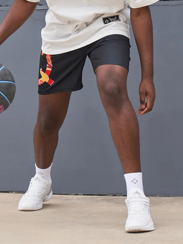 RIGORER Meeste korvpalli polüestrist lühikesed püksid Kiiresti kuivavad spordipüksid, kootud püksid, meeste õhukesed lahtised korvpallipüksid püksid