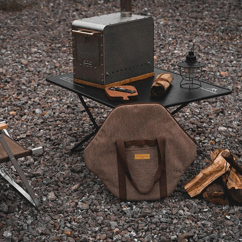 Prenosná kempingová liatinová taška na hrnce, veľkokapacitná antikolízna taška na pečenie, úložná taška na kempingové nádoby