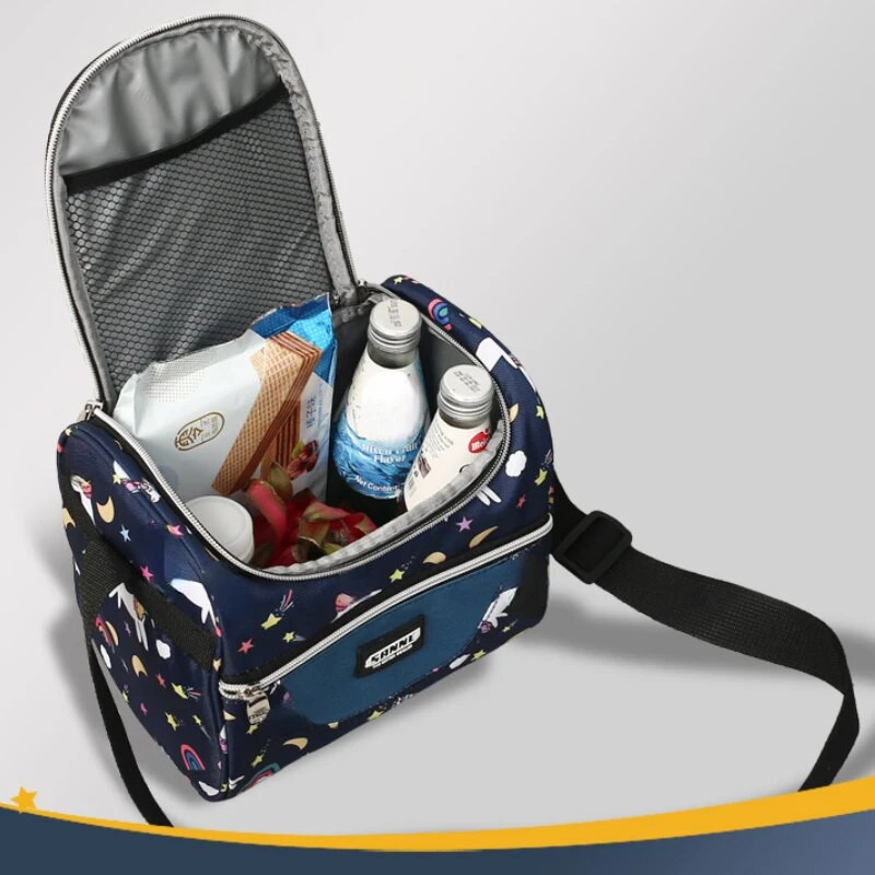 Prenosná obedová taška pre mužov, termobox na jedlo, vodotesný ručný obedár, piknikový izolovaný obedár, detský bento box, chladiaca taška