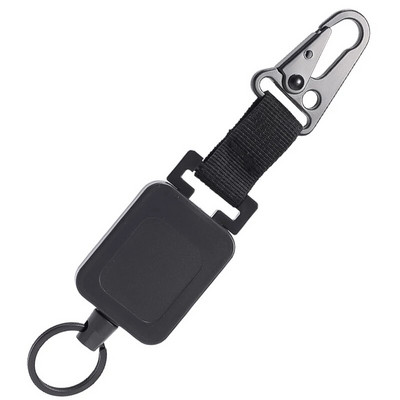 60 cm kõrgkvaliteetne terastraadist sissetõmmatavad märgirullid, mitmeotstarbelised taktikalised seljakoti konksud õuespüügi ronimistarvikud