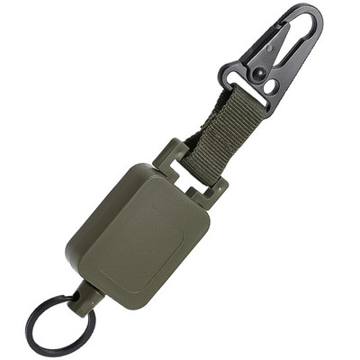 60 cm kõrgkvaliteetne terastraadist sissetõmmatavad märgirullid, mitmeotstarbelised taktikalised seljakoti konksud õuespüügi ronimistarvikud