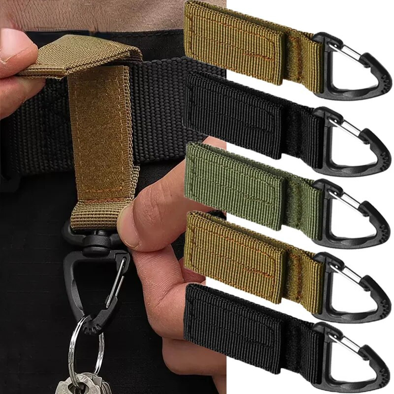 60 cm kõrgkvaliteetne terastraadist sissetõmmatavad märgirullid, mitmeotstarbelised taktikalised seljakoti konksud õuespüügi ronimistarvikud