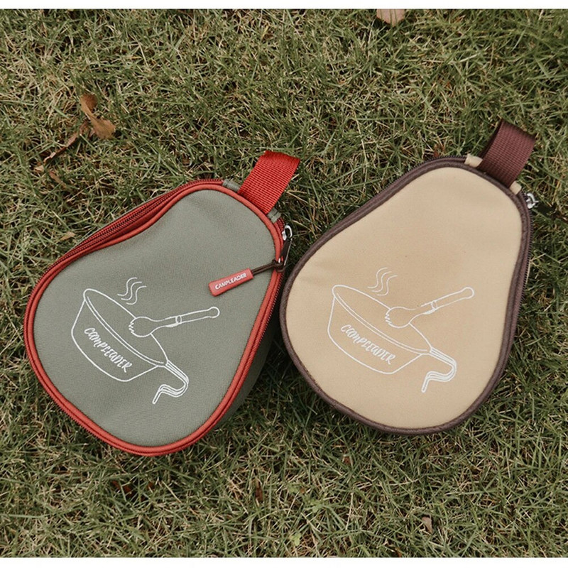Kempovanie Sierra Cup Bowl Zips Storage Bag Oxford Candle Grill Table Organizer Cestovné puzdro na prenášanie pre vonkajšiu turistiku
