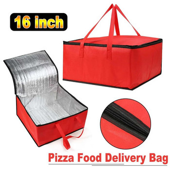 Αδιάβροχη μονωμένη τσάντα Πτυσσόμενη συσκευασία πικνίκ Κουτιά ποτών τροφίμων Θερμική τσάντα Φορητή τσάντα παράδοσης τροφίμων PizzaBag Τσάντα παράδοσης τροφίμων