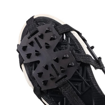 Παπούτσια με 24 δόντια Spike Αντιολισθητικά παπούτσια Παπούτσια λαβής πάγου Πεζοπορία Πεζοπορία Αναρρίχηση Παπούτσια Traction Cleats Steel Studs
