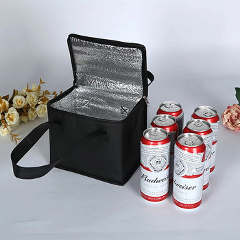 Φορητές θερμομονωμένες τσάντες ψυγείου 2022 Μεσημεριανό γεύμα για κάμπινγκ σε εξωτερικούς χώρους Bento Box Εκδρομές μπάρμπεκιου Γεύμα μπάρμπεκιου Πακέτο για πικνίκ με φερμουάρ