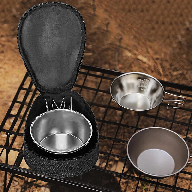 Sierra Bowl Storage Bag Oxford Αδιάβροχο σερβίτσιο Κύπελλα Θήκη μεταφοράς Θήκη μεταφοράς Υπαίθριο Κάμπινγκ Ταξίδι Μπάρμπεκιου Θήκη πικνίκ
