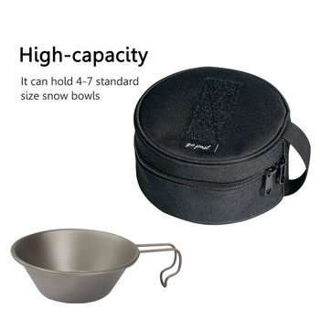 Къмпинг Sierra Cup Bowl Чанта за съхранение Платнени съдове за готвене Пътуване Барбекю Съдове за готвене Кухненски съдове Калъф за туризъм на открито