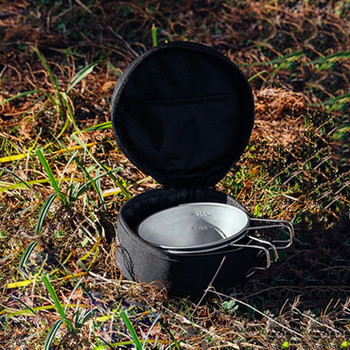 Къмпинг Sierra Cup Bowl Чанта за съхранение Платнени съдове за готвене Пътуване Барбекю Съдове за готвене Кухненски съдове Калъф за туризъм на открито