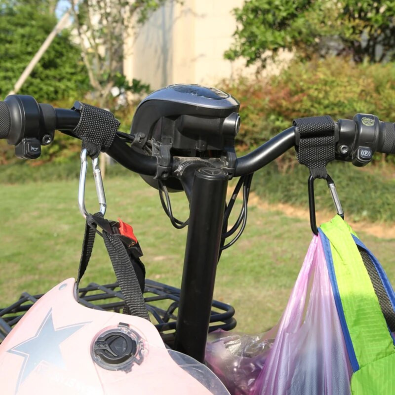 2 ks multifunkčných hákov na bicykle, elektrické vozidlá, motocykle, kolobežky, detské kočíky, univerzálne háky a háky na kočíky