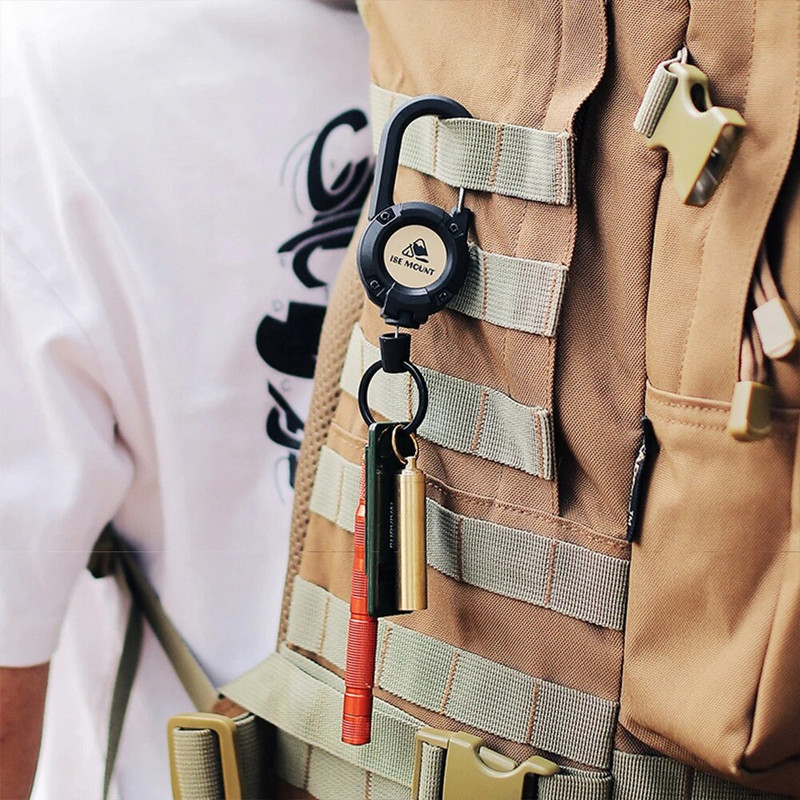 Sissetõmmatav võtmehoidja, raskeveokite märgirull, mitmeotstarbeline sissetõmmatava mitme tööriistaga karabiiniga tugevdatud rihmaga asendusosad