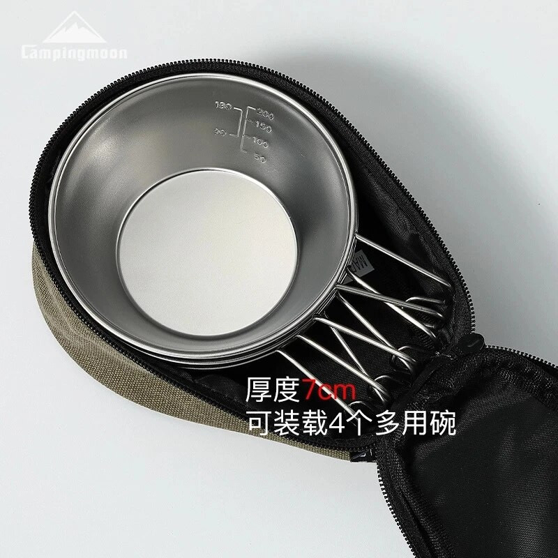 CAMPINGMOON 2022 Carry Storage Bag Sierra Cup Τσάντα Κύπελλο Βαμβακερές τσάντες κάμπινγκ για υπαίθριο κάμπινγκ Πεζοπορία ταξιδιού πικ-νικ