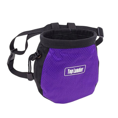 Rock Climbing Chalk Bag Boulder Αδιάβροχο μαγνήσιο σε σκόνη αποθήκευσης Ρυθμιζόμενη μέση Γυμναστική θήκη άρσης βαρών Εξοπλισμός γυμναστικής